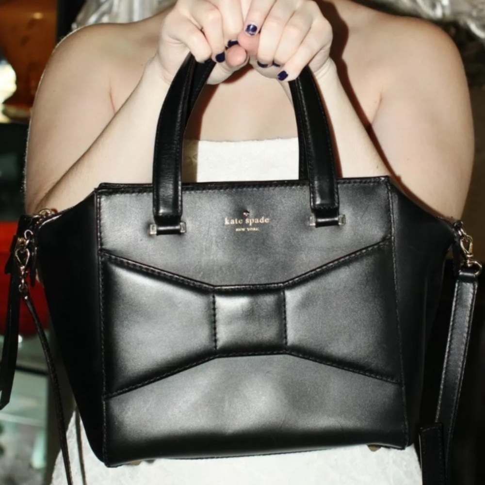 Kate Spade Beau Satchel in Black
